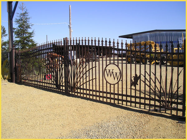 Wrought Iron Driveway Gates - Sacramento