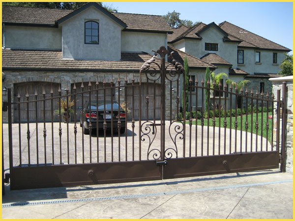 Decorative Iron Driveway Gates - Sacramento